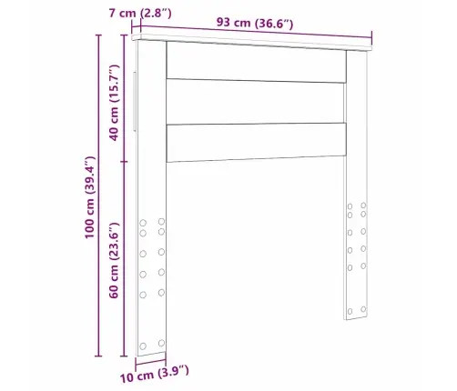 Galvgalis Melns Ozolkoks 90 Cm Inženierijas Koks Vidaxl