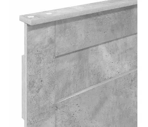 Galvgalis Ar Galvas Klāju Betona Pelēks 90 Cm Inženierijas Koks Vidaxl