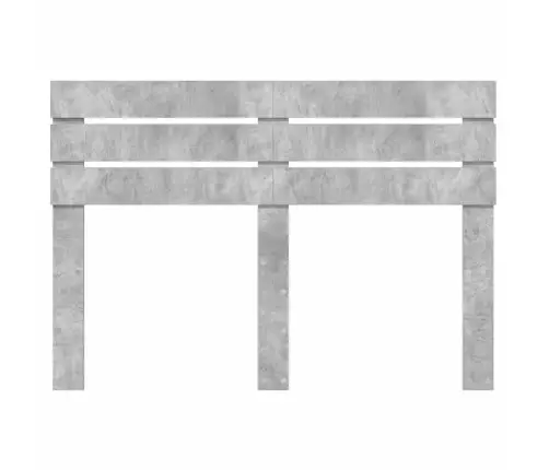 Galvūgalis Su Galvūgalio Betono Pilka 140 Cm Apdirbta Mediena