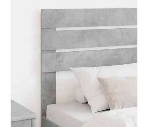 Galvūgalis Su Galvūgalio Betono Pilka 90 Cm Apdirbta Mediena