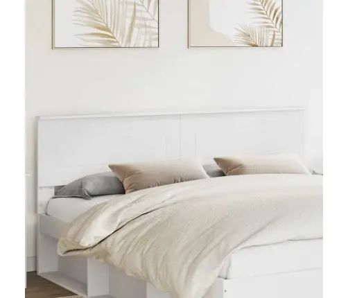 Galvgalis Ar Galvas Klāju Balts 180 Cm Inženierijas Koks Vidaxl