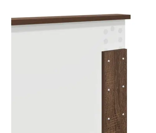 Galvgalis Ar Galvas Klāju Brūns Ozols 180 Cm Inženierijas Koks Vidaxl