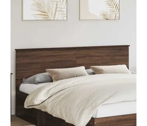 Galvgalis Ar Galvas Klāju Brūns Ozols 180 Cm Inženierijas Koks Vidaxl