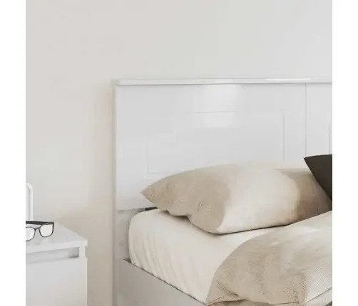 Galvgalis Spīdīga Balta 160 Cm Inženierijas Koks Vidaxl