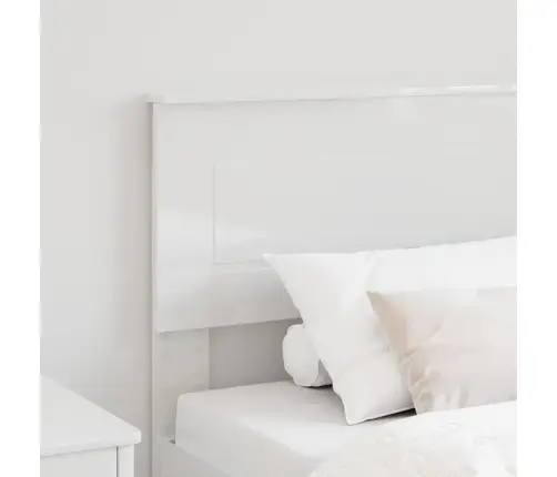 Galvgalis Spīdīga Balta 100 Cm Inženierijas Koks Vidaxl