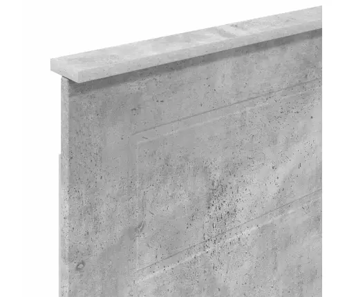 Galvūgalis Su Galvūgalio Betono Pilka 90 Cm Apdirbta Mediena