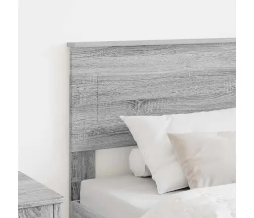 Galvgalis Ar Galvas Klāju Pelēks Sonoma 90 Cm Inženierijas Koks Vidaxl