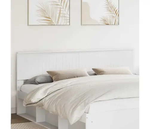 Galvgalis Ar Galvas Klāju Balts 200 Cm Inženierijas Koks Vidaxl