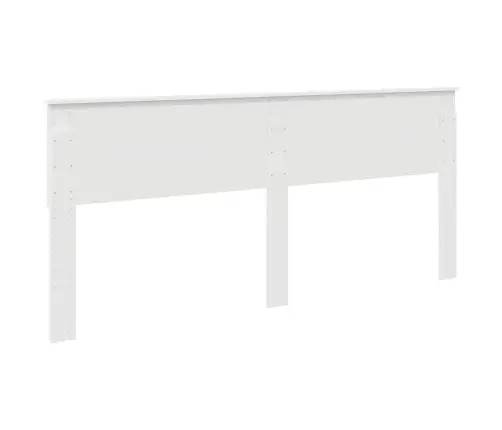 Galvgalis Ar Galvas Klāju Balts 200 Cm Inženierijas Koks Vidaxl