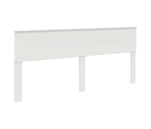 Galvgalis Ar Galvas Klāju Balts 200 Cm Inženierijas Koks Vidaxl