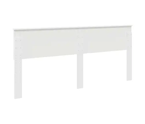 Galvūgalis Su Galvūgalio Blizgus Baltas 200 Cm Apdirbta Mediena