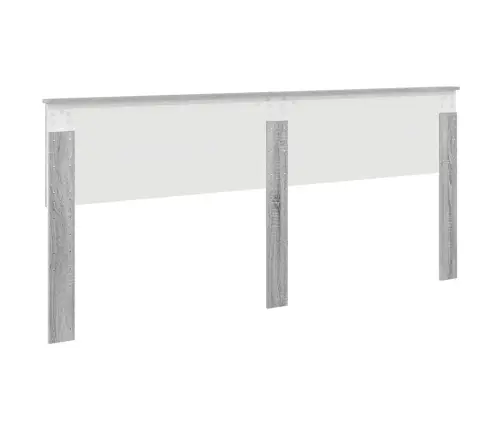 Galvūgalis Su Galvūgalio Pilkas Sonoma 200 Cm Apdirbta Mediena