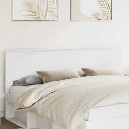 Galvgalis Ar Galvas Klāju Balts 180 Cm Inženierijas Koks Vidaxl