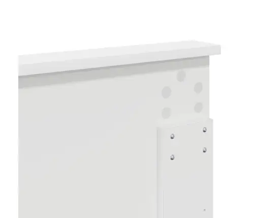 Galvgalis Spīdīga Balta 180 Cm Inženierijas Koks Vidaxl