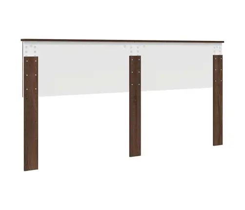 Galvgalis Ar Galvas Klāju Brūns Ozols 180 Cm Inženierijas Koks Vidaxl