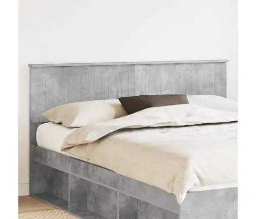 Galvūgalis Su Galvūgalio Betono Pilka 160 Cm Apdirbta Mediena