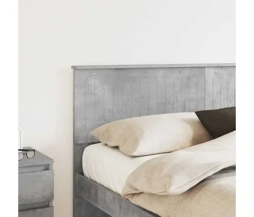 Galvūgalis Su Galvūgalio Betono Pilka 160 Cm Apdirbta Mediena