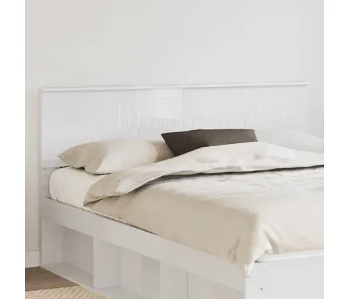 Galvgalis Spīdīga Balta 160 Cm Inženierijas Koks Vidaxl