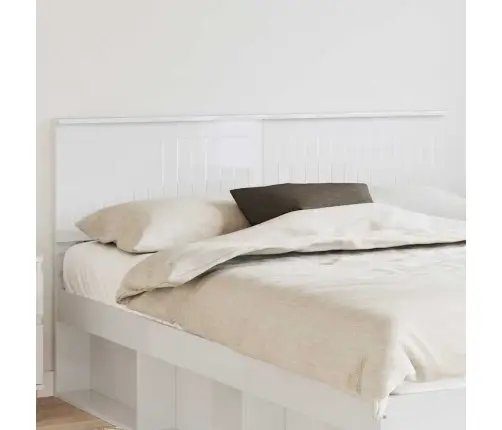 Galvgalis Spīdīga Balta 150 Cm Inženierijas Koks Vidaxl