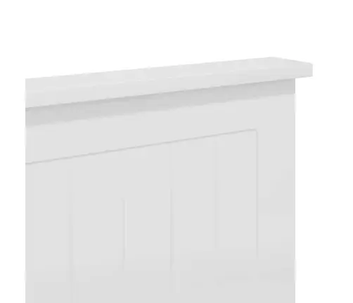 Galvgalis Ar Galvas Klāju Balts 135 Cm Inženierijas Koks Vidaxl