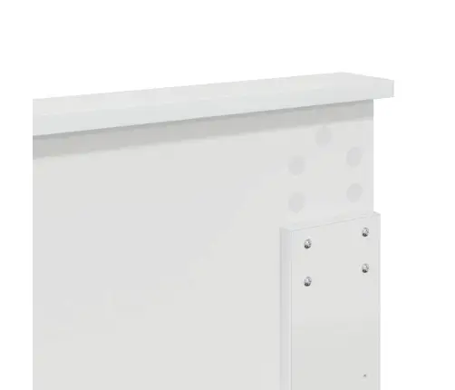 Galvgalis Ar Galvas Klāju Balts 135 Cm Inženierijas Koks Vidaxl