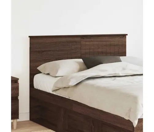 Galvgalis Ar Galvas Klāju Brūns Ozols 135 Cm Inženierijas Koks Vidaxl