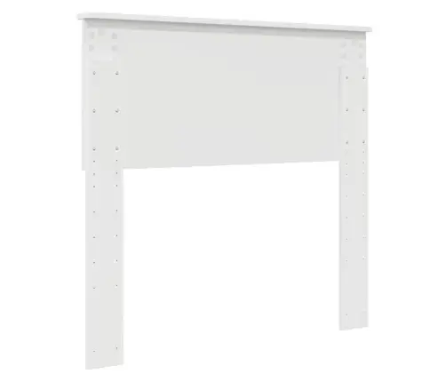 Galvūgalis Su Galvūgalio Blizgus Baltas 90 Cm Apdirbta Mediena