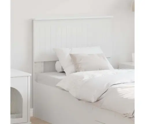 Galvgalis Ar Galvas Klāju Balts 80 Cm Inženierijas Koks Vidaxl