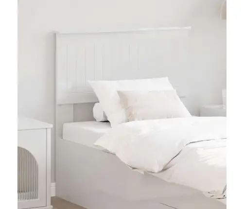 Galvgalis Ar Galvas Klāju Spīdīga Balta 80 Cm Inženierijas Koks Vidaxl