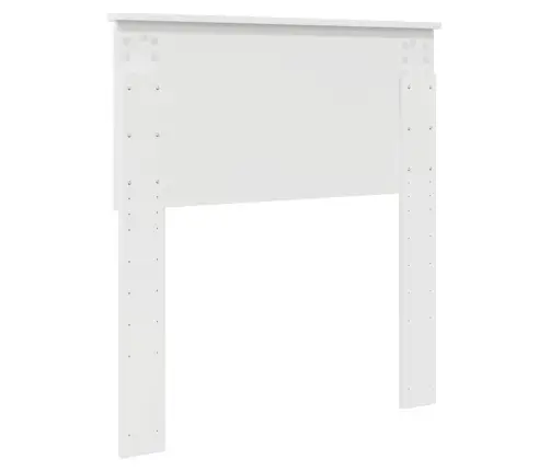 Galvgalis Ar Galvas Klāju Spīdīga Balta 80 Cm Inženierijas Koks Vidaxl