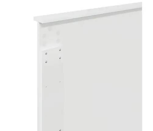 Galvūgalis Su Galvūgalio Blizgus Baltas 75 Cm Apdirbta Mediena