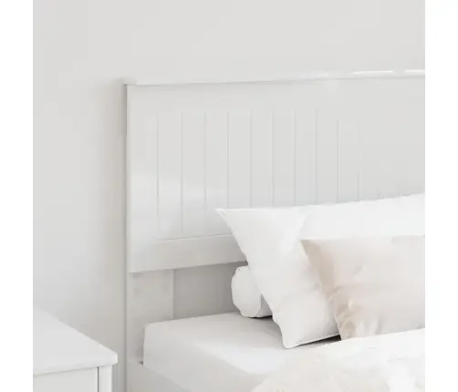 Galvūgalis Su Galvūgalio Blizgus Baltas 75 Cm Apdirbta Mediena