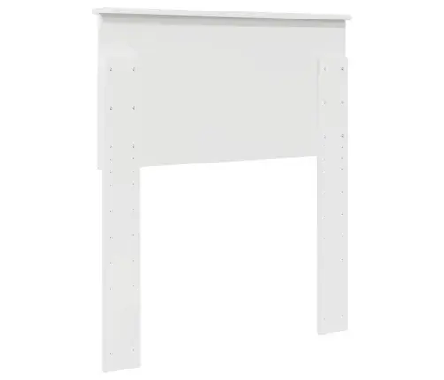 Galvūgalis Su Galvūgalio Blizgus Baltas 75 Cm Apdirbta Mediena