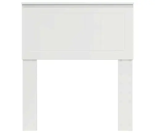 Galvūgalis Su Galvūgalio Blizgus Baltas 75 Cm Apdirbta Mediena