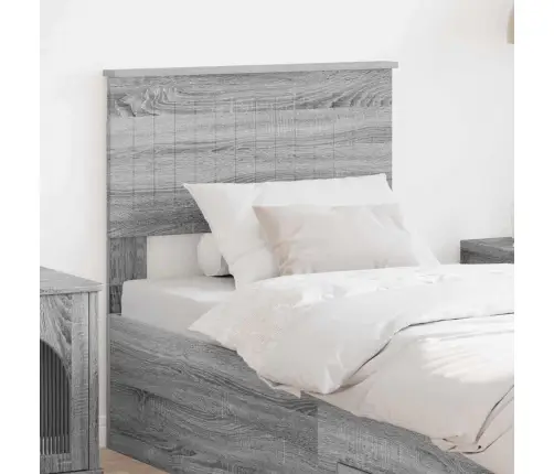 Galvgalis Ar Galvas Klāju Pelēks Sonoma 75 Cm Inženierijas Koks Vidaxl