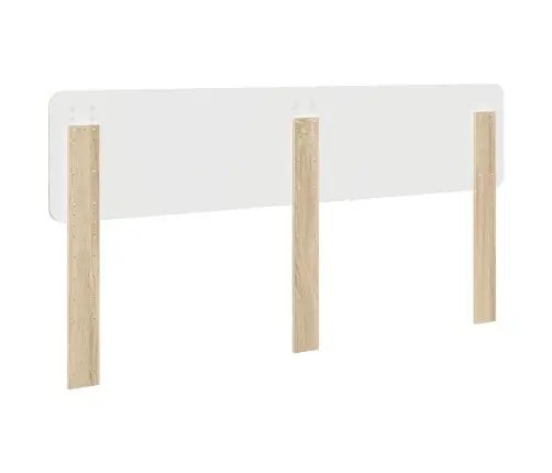 Galvgalis Ar Galvas Klāju Sonoma Ozols 180 Cm Inženierijas Koks Vidaxl