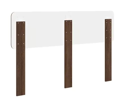 Galvgalis Ar Galvas Klāju Brūns Ozols 160 Cm Inženierijas Koks Vidaxl