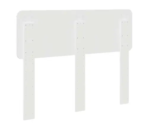 Galvgalis Ar Galvas Klāju Balts 135 Cm Inženierijas Koks Vidaxl