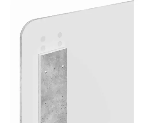 Galvūgalis Su Galvūgalio Betono Pilka 90 Cm Apdirbta Mediena