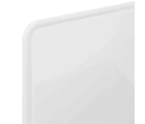 Galvgalis Ar Galvas Klāju Spīdīga Balta 80 Cm Inženierijas Koks Vidaxl