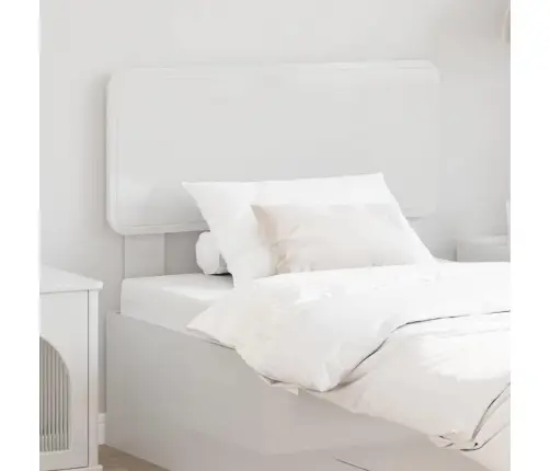 Galvgalis Ar Galvas Klāju Spīdīga Balta 80 Cm Inženierijas Koks Vidaxl