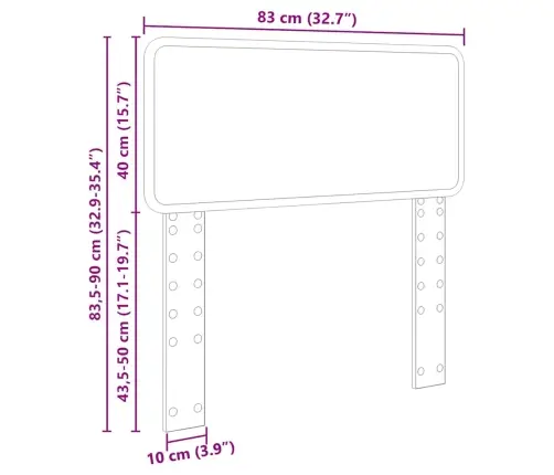 Galvgalis Ar Galvas Klāju Dūmaka Ozols 80 Cm Inženierijas Koks Vidaxl