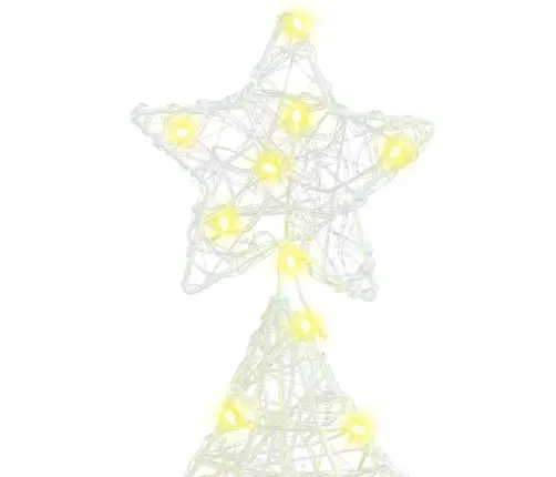 Ziemassvētku Eglīte Su 100 Led Silti Balta 120 Cm Akrils Vidaxl