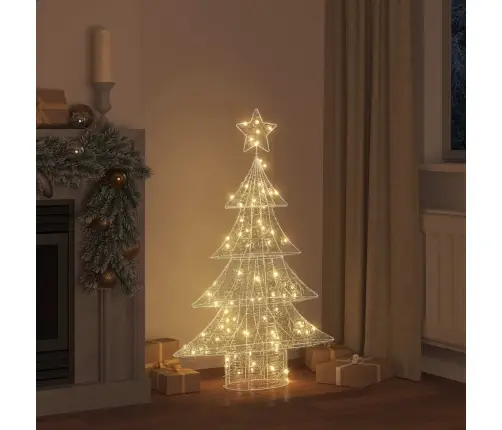 Ziemassvētku Eglīte Su 100 Led Silti Balta 120 Cm Akrils Vidaxl