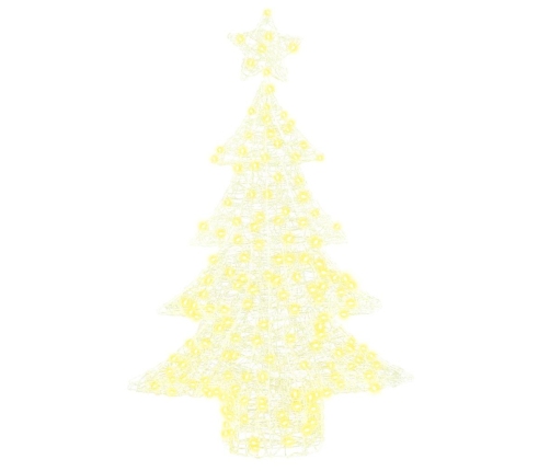 Jõulupuu Koos 100 Led-Iga Soe Valge 120 Cm Akrüül