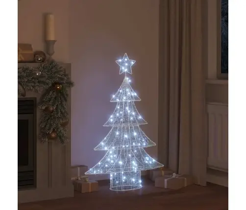 Ziemassvētku Eglīte Su 100 Led Vēsi Balta 120 Cm Akrils Vidaxl