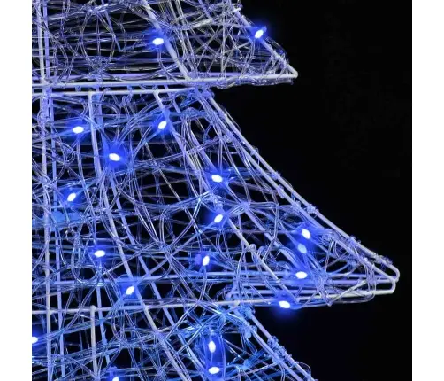Ziemassvētku Eglīte Su 100 Led Zila 120 Cm Akrils Vidaxl