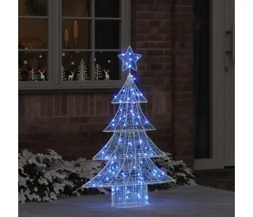 Ziemassvētku Eglīte Su 100 Led Zila 120 Cm Akrils Vidaxl