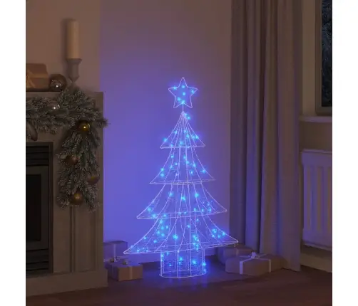 Ziemassvētku Eglīte Su 100 Led Zila 120 Cm Akrils Vidaxl
