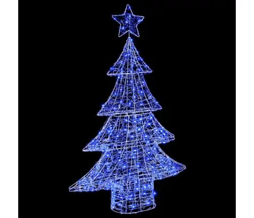 Ziemassvētku Eglīte Su 100 Led Zila 120 Cm Akrils Vidaxl